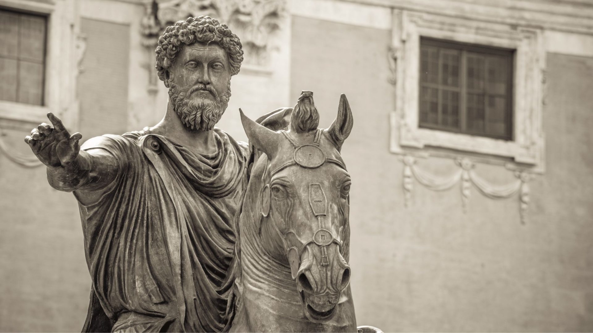 Marcus Aurelius on a horse statue